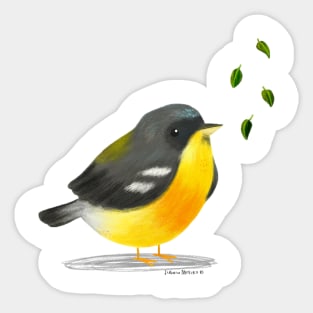 Tropical Parula Bird Sticker